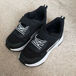 Black Kids Shoes with Velcro Strap